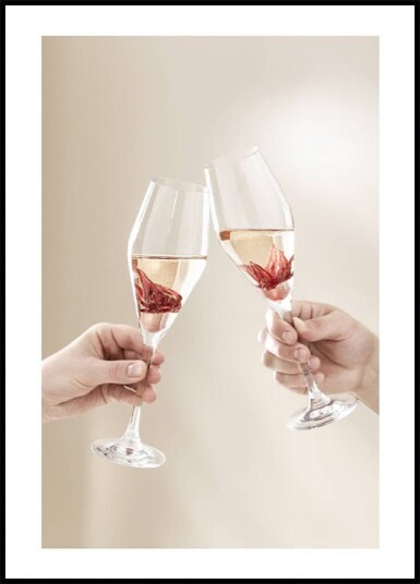 Champagne Toast Plakat Plakat / 40x50cm