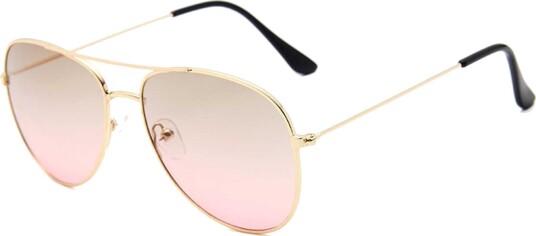 Solbriller Pilot Ladies Gold Pink + Senils String