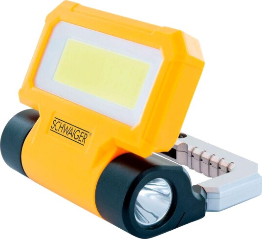 Schwaiger Arbeidslampe LED Med Lommelykt (300 lm)