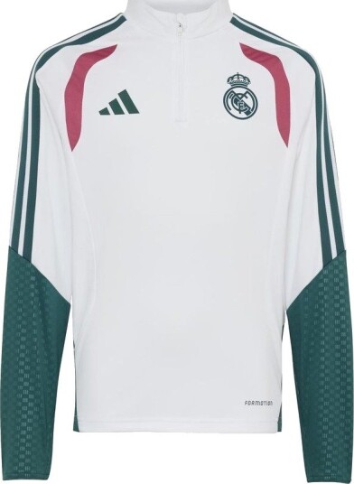 Real Madrid Treningsskjorte Tiro 26   Hvit/Grønn Barn   adidas størrelse 164 cm