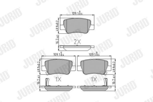 Bremseklosser JURID 572627J Bremseklosser JURID 572627J