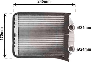 Varmeapparat register VAN WEZEL 37006315