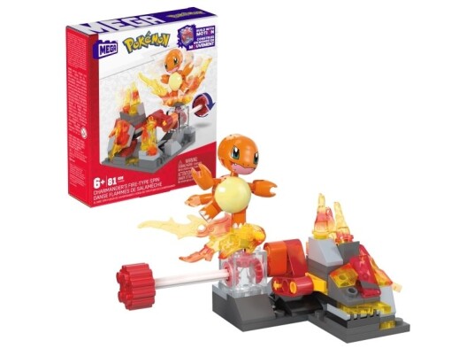 Mattel Mega Pokémon Charmander's Fire-Type Spin 6 År Plast 440 G