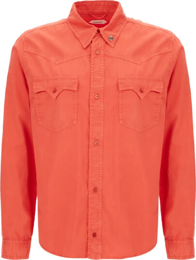 Versace Herre Skjorter Rød M,