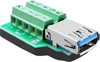 Delock - Usb-Adapter - 10-Pins Terminalblokk (Hunn) Til Usb-Type A (Hunn) - Usb 3.0