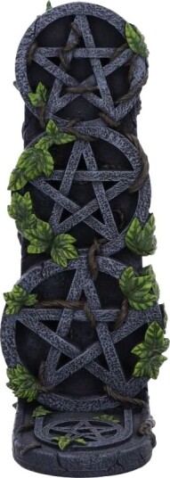 Aged Pentagram Wicca Røkelsesholder 20,5 cm