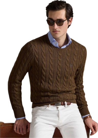Polo Ralph Lauren Herre Strikkevarer Brun L,