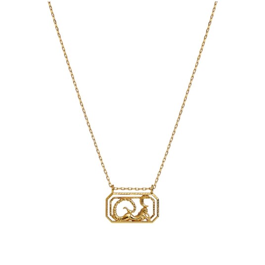 Maanesten Zodiac Scorpio Necklace Skorpion Smykke Gull  female