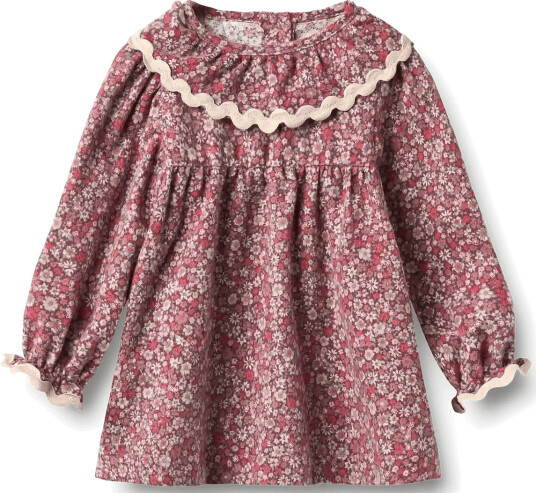 Wheat Dress L/S Collar Elvira Purple 68 Wheat Dress L/S Collar Elvira Purple 68