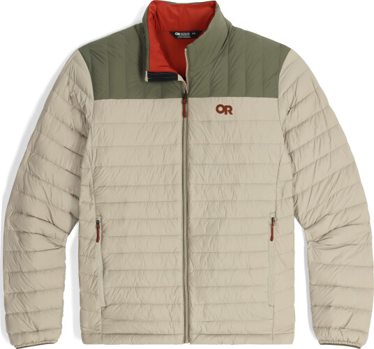 Outdoor Research Men's Transcendent Down Jacket Pro Khaki/Ranger Green S Outdoor Research Men's Transcendent Down Jacket Pro Khaki/Ranger Green S