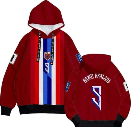 Norges landslag hettegenser tykk design NR.9 Haaland