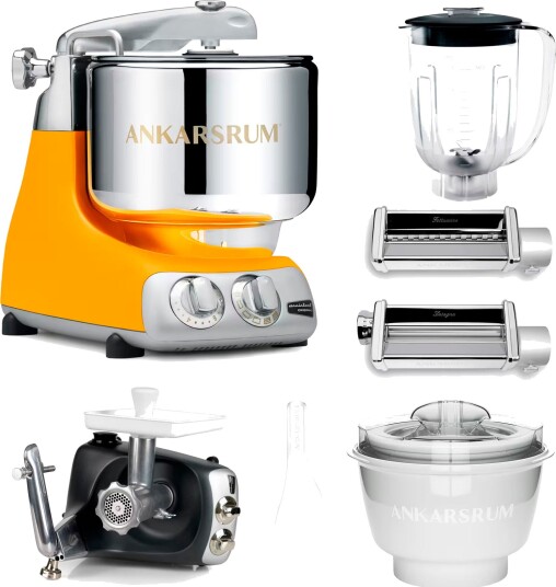Ankarsrum Assistent Original kjøkkenmaskin med middagspakke sunbeam yellow