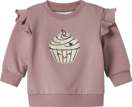 name it Nbfnilda Ls Sweat Bru Pink 50