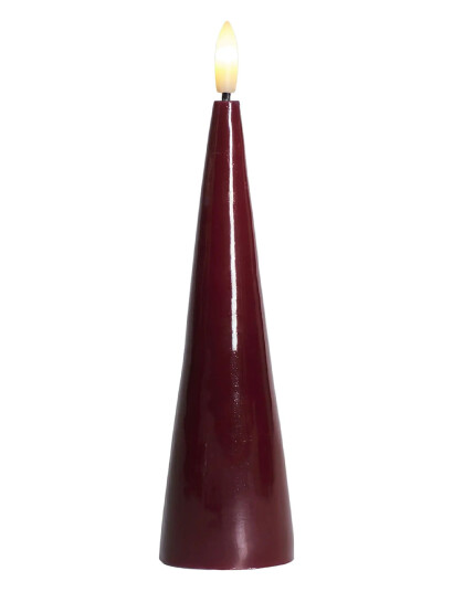 Sirius Home Sille Lacquer, Coneshape - Burgundy - H:17CM