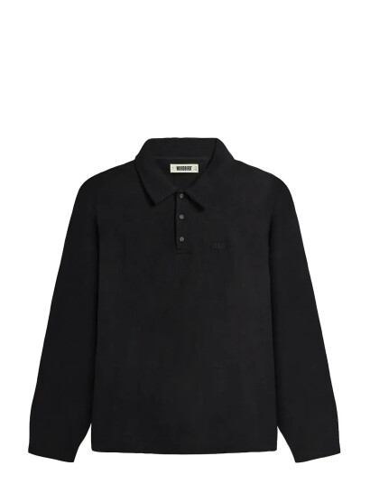 Woodbird Wbtom Knitted Polo   Black   M