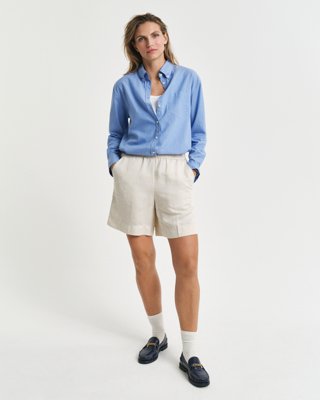 GANT Rel Linen Blend Pull On Shorts Putty 42