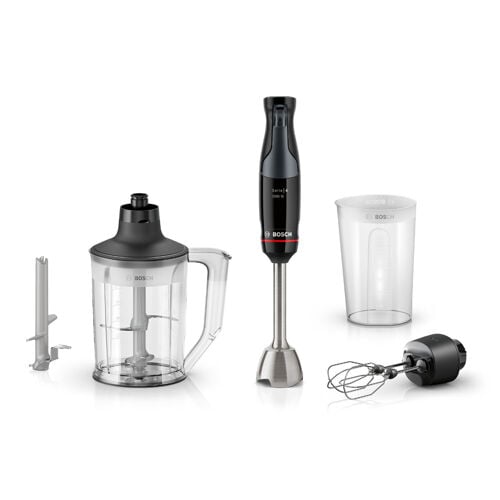 Bosch Serie 4 Stavmikser 1000 W ErgoMaster med tilbehør - Svart Bosch Serie 4 Stavmikser 1000 W ErgoMaster med tilbehør - Svart