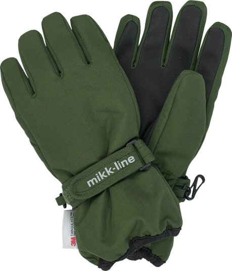 Mikk line Polyester Gloves Khaki green 134/140 Mikk line Polyester Gloves Khaki green 134/140