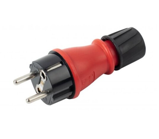 R-Line Støpsel 16A Jord IP54 Sort R-Line Støpsel 16A Jord IP54 Sort