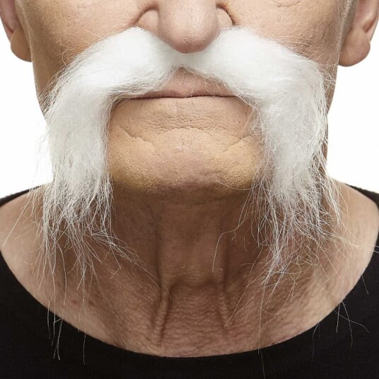 Mustaches Hvit Bushy Western Bart Mustaches Hvit Bushy Western Bart