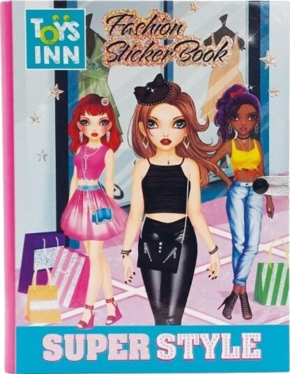 Stnux Stnux Fashion Sticker Book Fargeleggingsbok Med Klistremerker Mode 8530 Stnux