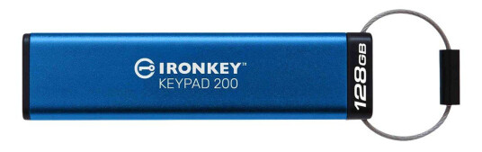 Kingston IronKey Keypad 200 - USB-flashstasjon - 128 GB