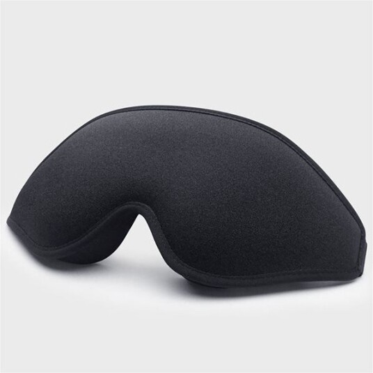 3D sovemaske med minneskum svart 3D sovemaske med minneskum svart