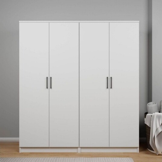 Olera Garderobe 160x180 cm - Hvit