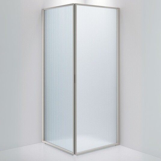 INR Iconic Nordic Rooms Dusjhjørne Edge 12 900x900 mm / Stone Sway Glass