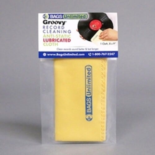 Bags Unlimited ASA2  Groovy Record Cleaning Cloth  Microfiber (Yellow)