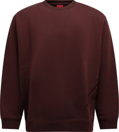HUGO Classic Crew_10 BROWN OVERFLOW M