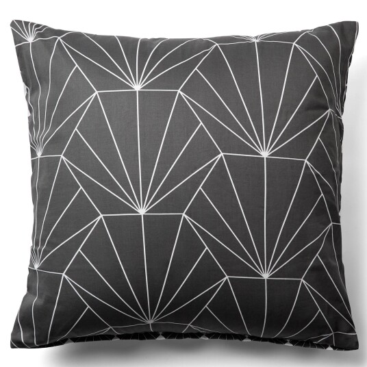Borg Living Putetrekk - 100% Bomullssateng - Hexagon grå - 60x63 cm