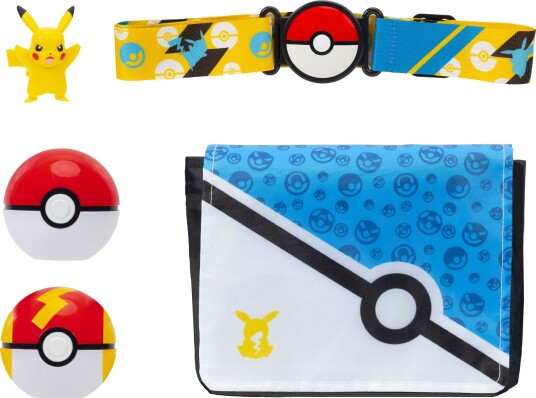Pikachu Clip N Go Beltesett fra Pokémon - Lekesett for barn 3+ år Pikachu Clip N Go Beltesett fra Pokémon - Lekesett for barn 3+ år