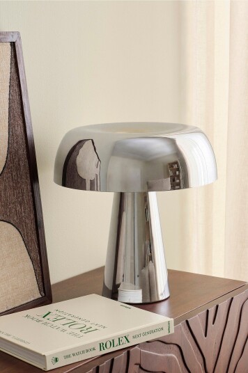 Ellos Home Bordlampe Bonnie Chrome Krom