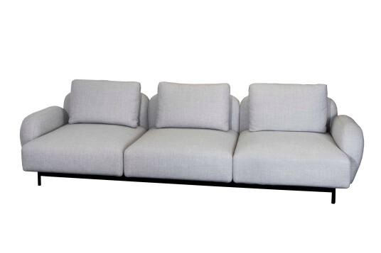 Cane line Aura 3 seter sofa Light grey Grå