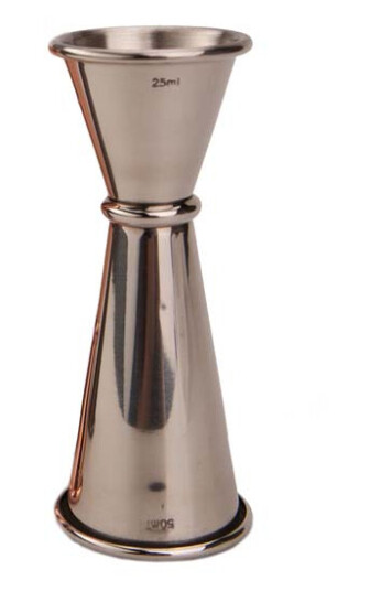 Jigger V Shape Japanese style 2,5 5 cl rustfritt
