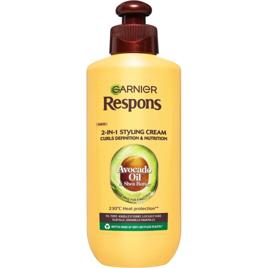 Garnier Respons 2 in 1 Styling Cream Avocado Oil & Shea Butter 200 ml