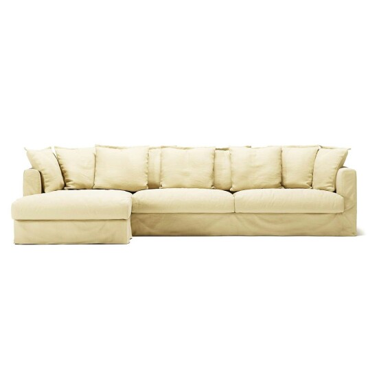 Decotique Le Grand Air 3 Seter Sofa Lin Divan Venstre Morning Glow