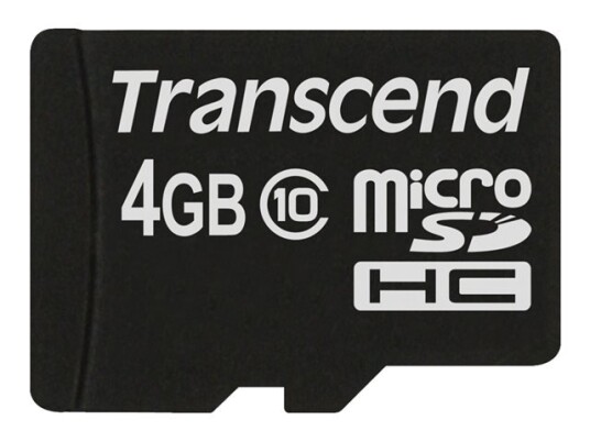 Transcend Premium - Flashminnekort - 4 Gb - Class 10 - 133X - Microsdhc
