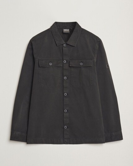 Barbour International Arlo Cotton Overshirt Black Barbour International Arlo Cotton Overshirt Black