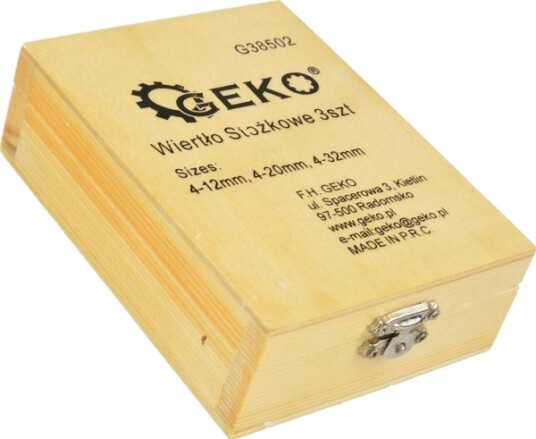 Geko Trappebor 3-Pk 4-32 Mm, Trekasse Geko Trappebor 3-Pk 4-32 Mm, Trekasse