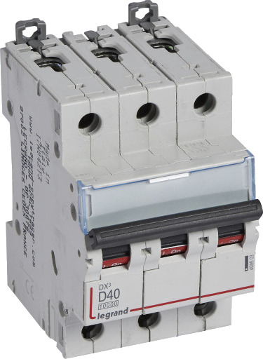 Legrand DX³ MCB automatsikring D40 3P 3M 10/16kA Legrand DX³ MCB automatsikring D40 3P 3M 10/16kA