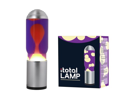 Itotal Lamp ADA Silver Base Purple Liquid and Yellow Wax 1270416