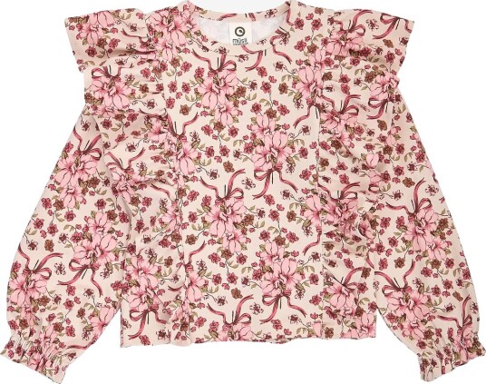 Müsli Bouquet Ruffle L/S T OAK/ BLUSH/ BAROQUE ROSE 92