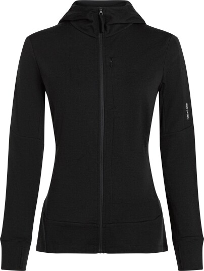Icebreaker Women'S Merino 260 Quantum Iv Longsleeve Zip Hoodie Black Xl Icebreaker Women'S Merino 260 Quantum Iv Longsleeve Zip Hoodie Black Xl