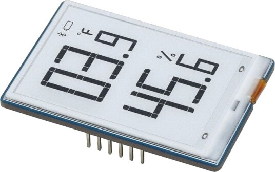1,9" E Ink skjerm 91 segment I2C grensesnitt   Waveshare