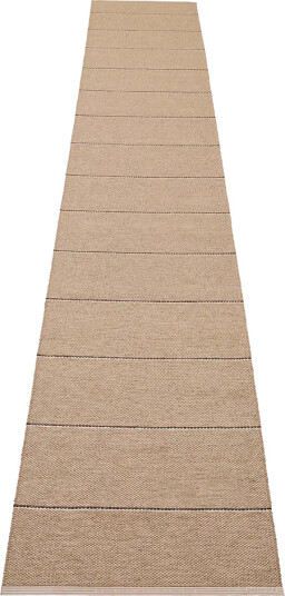 Pappelina Lea teppe Potato/Dark Brown/Vanilla 70 x 375 cm