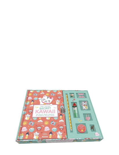 Auzou Stationery - Kawaii Notebook With Lock - Green - ONE SIZE
