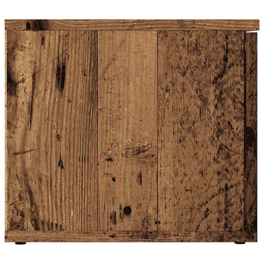 TV-benk gammelt tre 80x34x30 cm konstruert tre 8721158435378