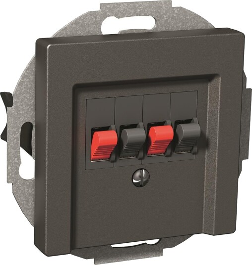Schneider Electric WDE003915 Høyttaleruttak 76 x 62 x 76 mm Antrasittgrå Radio & audioutstyr